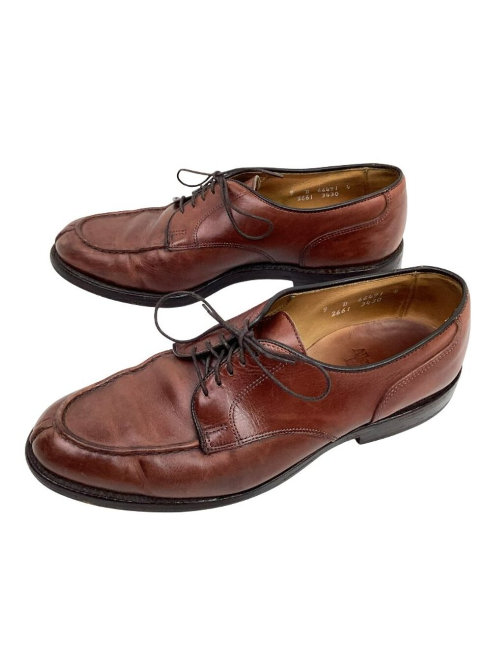 Allen Edmonds Bradley Split Toe Leather Mens 9D Derby Dress Shoes Made In USA